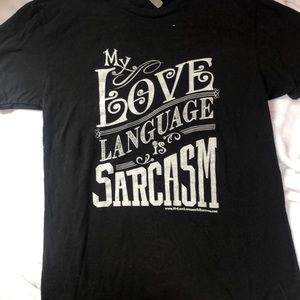 “My love language is sarcasm”